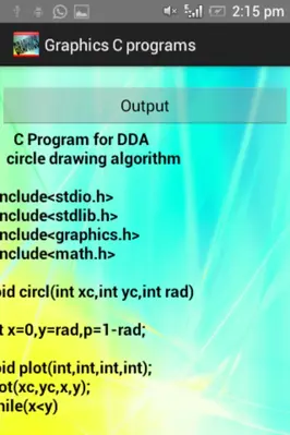 Graphics C programs android App screenshot 4