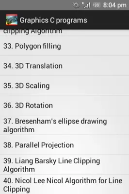 Graphics C programs android App screenshot 5